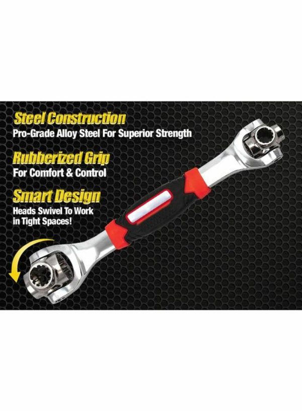 Tools & Accessories |   48-In-1 Universal Multi-Socket Tiger Wrench Silver/Black/Red Car Accessories Tools & Accessories