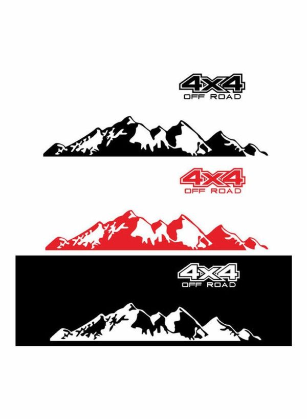 Tools & Accessories |   4X4 Off Road And Mountain Graphic Car Stickers Car Accessories Tools & Accessories