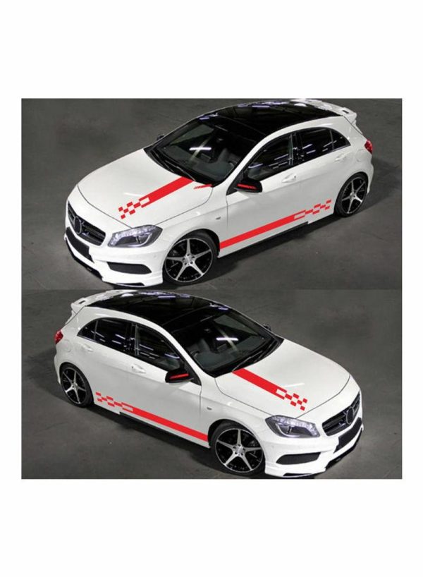 Tools & Accessories |   5-Piece Car Side Door Body Hood Rearview Mirror Decal Stripes Sticker Car Accessories Tools & Accessories