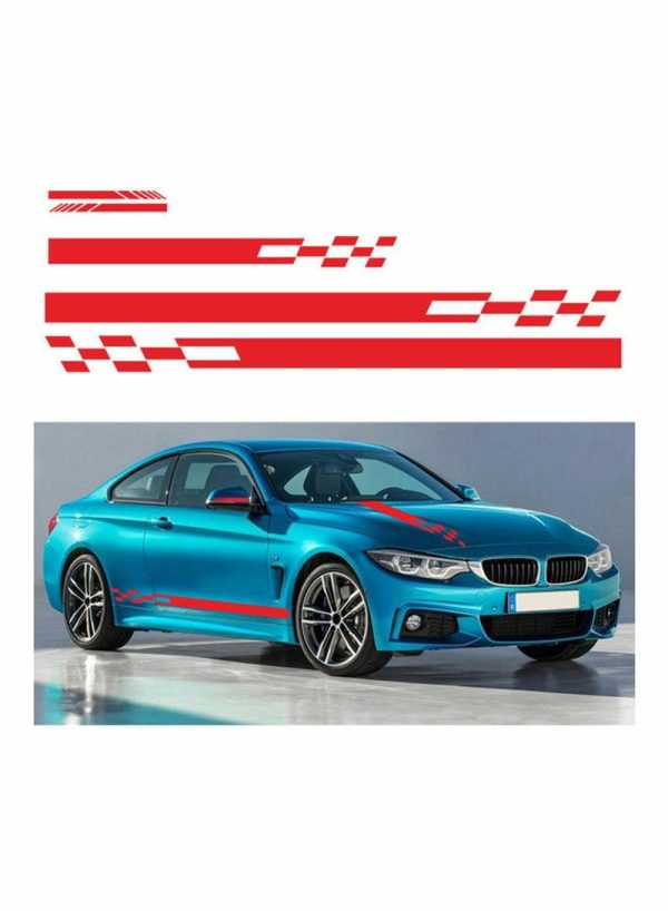 Tools & Accessories |   5-Piece Car Side Door Body Hood Rearview Mirror Decal Stripes Sticker Car Accessories Tools & Accessories