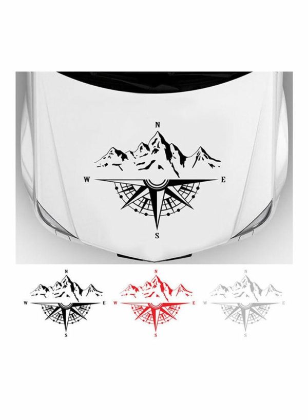 Tools & Accessories |   Mountain Compass Car Sticker Car Accessories Tools & Accessories