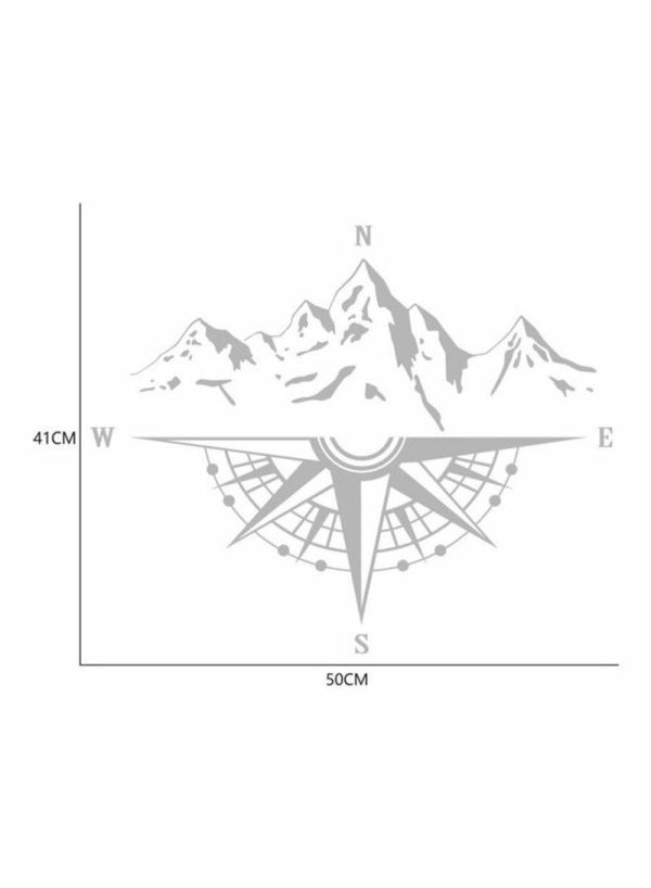 Tools & Accessories |   Mountain Compass Stickers Decal For Car Hood Car Accessories Tools & Accessories