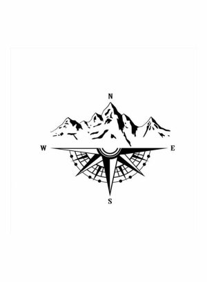 Tools & Accessories |   Mountain Compass Waterproof Car Sticker Car Accessories Tools & Accessories