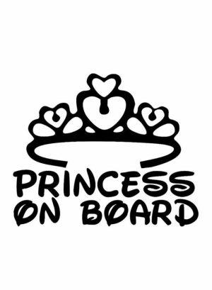 Tools & Accessories |   Waterproof Crown Princess On Board Car Body Sticker Car Accessories Tools & Accessories