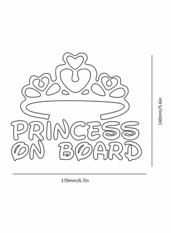 Tools & Accessories |   Waterproof Crown Princess On Board Car Body Sticker Car Accessories Tools & Accessories