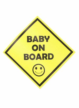 Sticky Pads & Car Mat |   Baby On Board Printed Car Sticker Car Accessories Sticky Pads & Car Mat