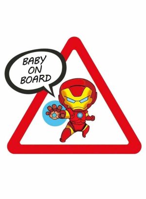 Sticky Pads & Car Mat |   Superhero Baby On Board Car Sticker Car Accessories Sticky Pads & Car Mat